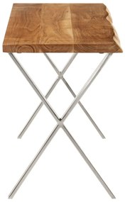 Panca con bordi vivi 105 cm in legno massello di acacia