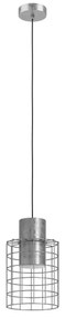 Eglo 43647 - Lampadario su corda  MILLIGAN 1xE27/40W/230V d. 20 cm argento