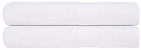 Asciugamani Per Sauna 2 Pz Bianchi 80x200cm 360g/m² 100% Cotone /