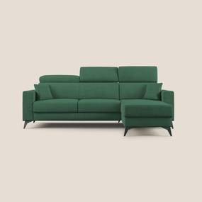 Pegaso divano letto angolare con poggiatesta reclinabili e rivestimento impermeabile T02