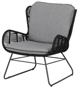 Sedia da giardino nera Grace - Exotan