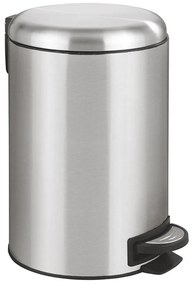 WENKO 22703100 - Cestino LEMAN 25x38 cm acciaio inox satinato/nero
