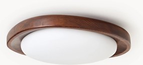 Lampada a sospensione con struttura in legno di frassino Matthew