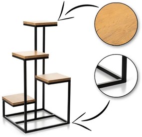 Portafiori KASKADA 79x40 nero/marrone