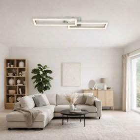 Telefunken 316108TF - Lampada da soffitto dimmerabile LED RGBW FRAME LED/40W/230V, finitura cromata