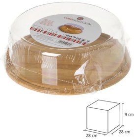 Vassoio rotondo in bambù con coperchio Bambù - Casa Selección