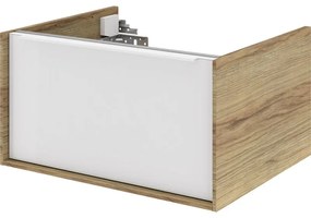 Mobile da bagno sotto lavabo Neo laccato lucido L 60 x H 32 x P 48 cm 1 cassetto, lavabo non incluso