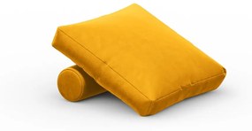 Cuscino in velluto giallo per divano componibile Rome Velvet - Cosmopolitan Design