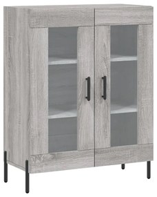 Credenza grigio sonoma 69,5x34x90 cm in legno multistrato