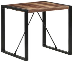 Tavolo da Pranzo 80x80x75 cm Legno Massello Finitura Sheesham
