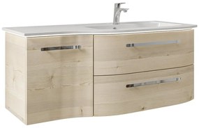 Mobile da bagno sospeso sotto lavabo L 117 x H 48 x P 49.5 cm rovere, 2 cassetti, 1 anta PELIPAL Contea