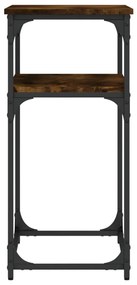 Tavolino consolle rovere fumo 75x35,5x75cm in legno multistrato