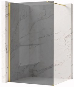 Parete doccia Rea Flexi Grey / Gold 80