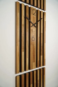 Orologio a doghe in rovere 250 x 58 cm