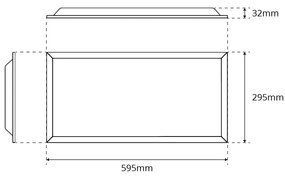 Pannello LED 60x30 32W CCT Bianco Variabile UGR19 con driver Philips Colore Bianco Variabile CCT