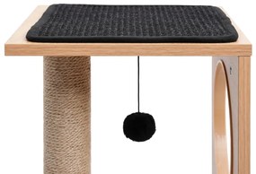 Albero per gatti con tappeto tiragraffi in sisal 60 cm