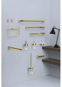 Gedy - Porta rotolo per carta igienica PIRENEI oro