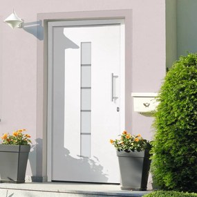 Porta Dıngresso İn Alluminio E Pvc Bianco 100x210 Cm /