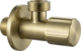 Valvola ad angolo 02 1/2" x 3/4" Brush Gold