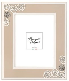 Bongelli Preziosi PORTAFOTO CON ROSE DECORO NOCCIOLA