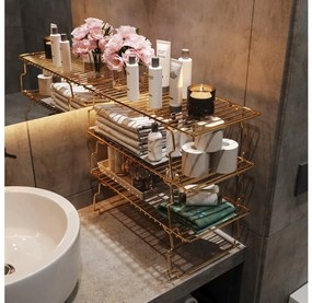 Organizzatore per scaffali 42x19 cm oro