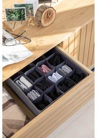 Organizzatore per cassetti grigio con 16 scomparti - Bigso Box of Sweden