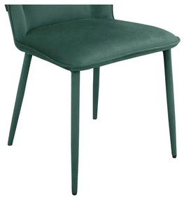 Set di sedie da pranzo in velluto verde 2 pz Wilma - Støraa