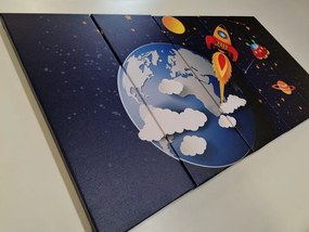 Quadri 5 pezzi – Verso lo spazio