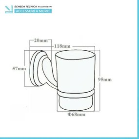 Set accessori a muro 3 pezzi in acciaio cromato viti incluse Facile