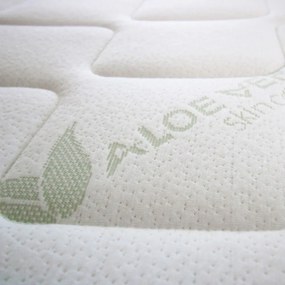 Materasso bifacciale in schiuma dura/media 90x200 cm Aloe Comfort - Materasso