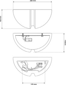 Applique da Parete G9 CONFINE in Gesso Pitturabile