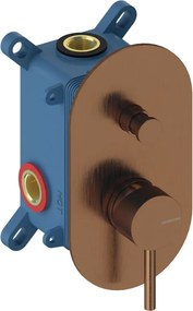 Rubinetto per doccia ad incasso monocomando 2 vie Loop oro rosa SANYCCES