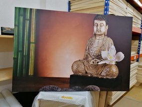 Stampa su tela – Buddha meditante