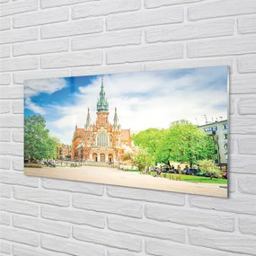Pannello paraschizzi cucina Cattedrale di Cracovia 100x50 cm