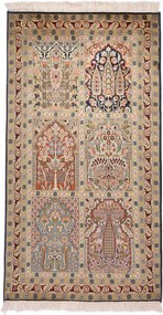 Cashmere Silk Tappeto orientale 80x140 (Indian) Annodato A Mano