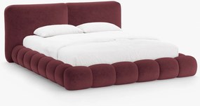 Letto imbottito Solange con contenitore in chenille Perfect Harmony – 140x200 cm