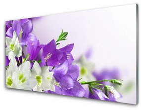 Quadro in vetro Pianta di fiori 100x50 cm