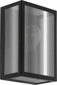 Eglo 33627 - Applique da esterno ALAMONTE SMOKE 1xE27/60W/230V IP44 nero