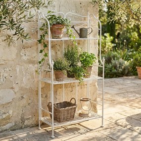 DORIANE - scaffale 3 piani stile provenzale in ferro verniciato