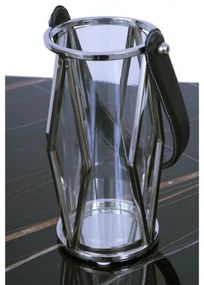 Lanterna FRAGIL 26 cm cromo/nero