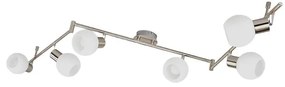 Lindby - Elaina 6 Plafoniera Nickel/Opal Lindby