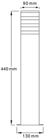 Lampada da esterno TEKSAS E27/12W/230V IP44 44 cm