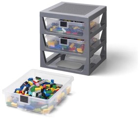 Organizzatore grigio con 3 cassetti Storage - LEGO®