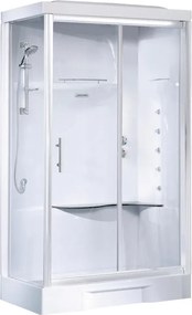 Cabina doccia idromassaggio rettangolare CAYENNE 70 x 100 cm destra