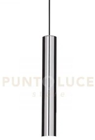 Look round sospensione 1 luce attacco gu10 d.6x40cm cromo