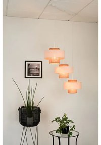 Brilagi - Lampadario a sospensione con filo DALLAS 3xE27/15W/230V marrone/color crema/bianco