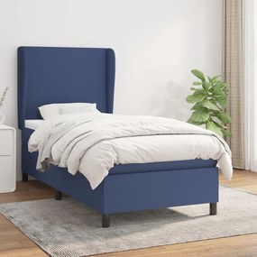 Giroletto A Molle Con Materasso Blu 90x200 Cm İntessuto /