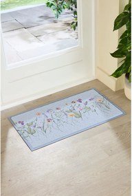 Zerbino in PVC 40x70 cm Blue Wild Flowers – Artsy Doormats