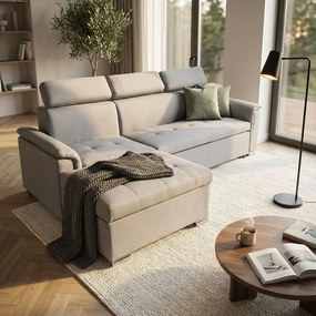 PETER - divano letto con penisola