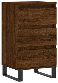 Credenza Rovere Marrone 40x35x70 cm in Legno Multistrato